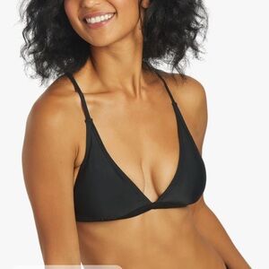 Sporti Active Tie Back Black Bikini Top